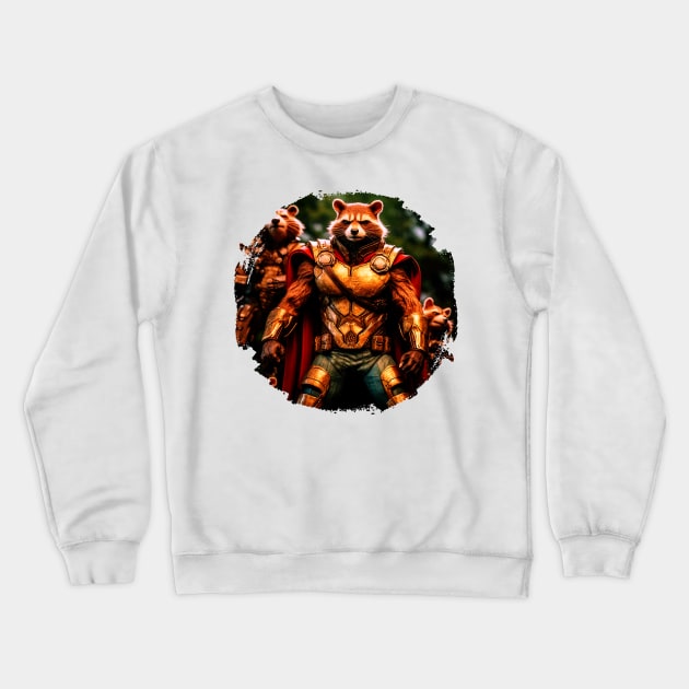 Raccoon Rocket Special Forces guardian of the galaxy v-2 Crewneck Sweatshirt by BEBAS BERSUARA